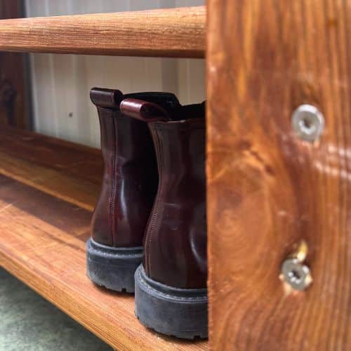 Meuble large à chaussures en bois par Ekolinea - zoom