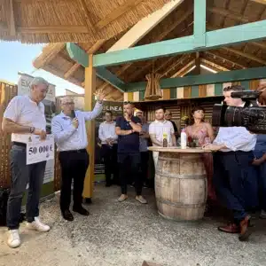 Discours officiels pour la remise de chèque