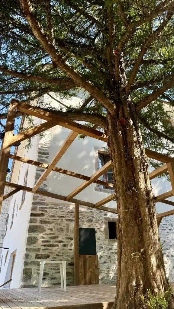 Scène bois structure Fabrication et installation d'une scène type estrade en bois par Ekolinea