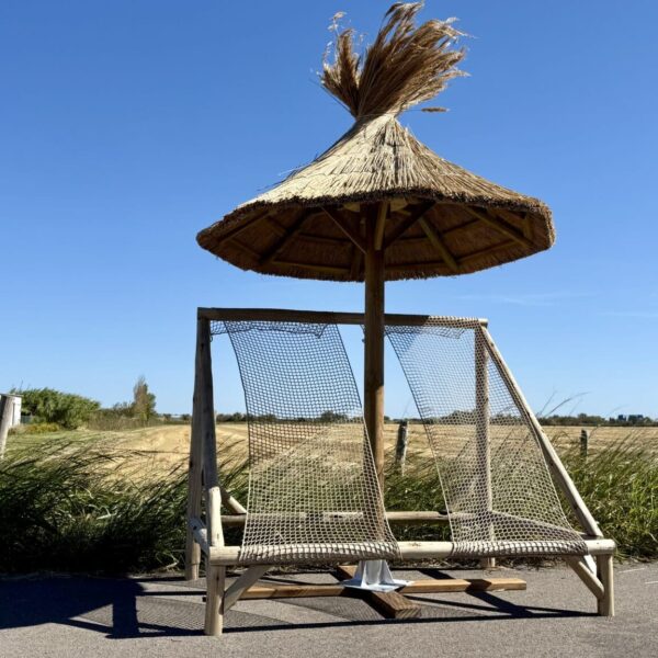 Chilienne XXL duo en bois eucalyptus par Ekolinea