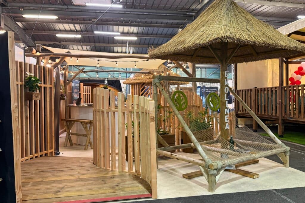 Chilienne XXL au salon Sett Stand d'Ekolinea au salon Sett 2025 à Montpellier