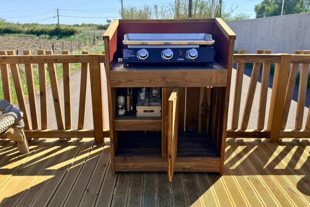 Meuble à plancha moderne bois Meuble à plancha en bois avec rangements